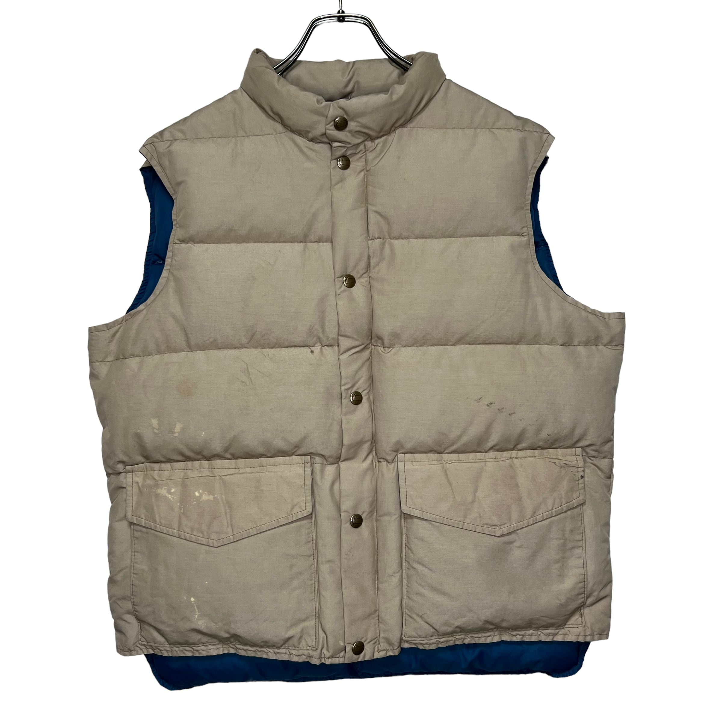 70's】【Made in USA】Wool rich ダウンベスト L Vintage | 古着屋OLDGREEN