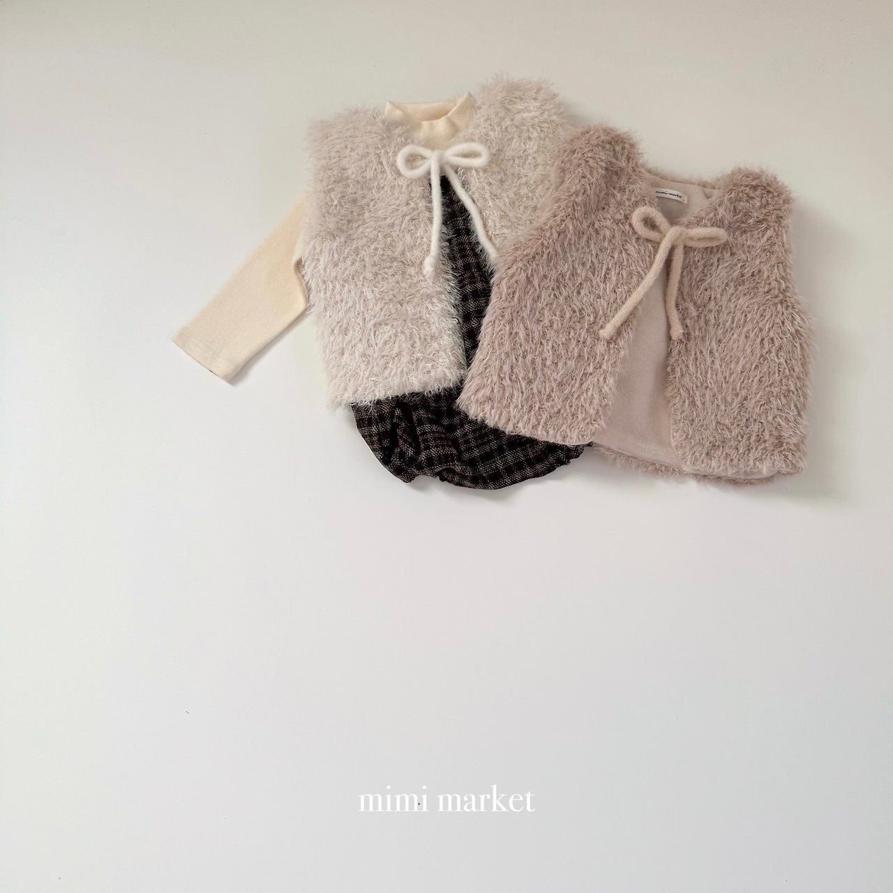 ミミマーケット / mimimarket / ニクシーベスト / 韓国子供服 / キッズ / 26winter〖取寄〗*S~L*