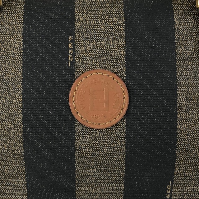 FENDI フェンディ ぺカン ショルダーバッグ ブラウン FFロゴ PVC 2WAY vintage ヴィンテージ オールド sudkyw