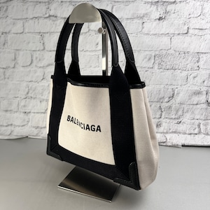 BALENCIAGA バレンシアガ カバス キャンバス トートバッグ 白 A-13640