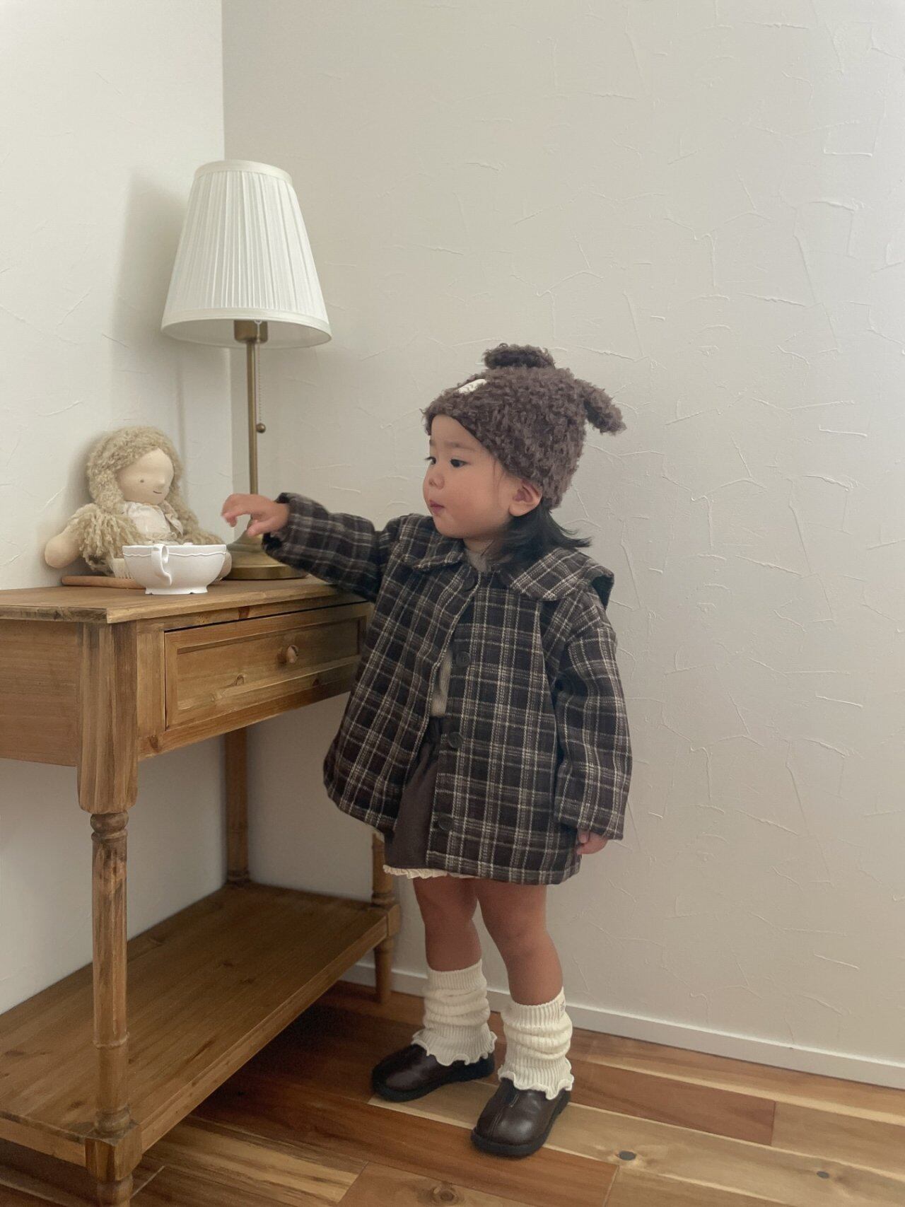 【即納】チェックセーラーコート / mimimarket