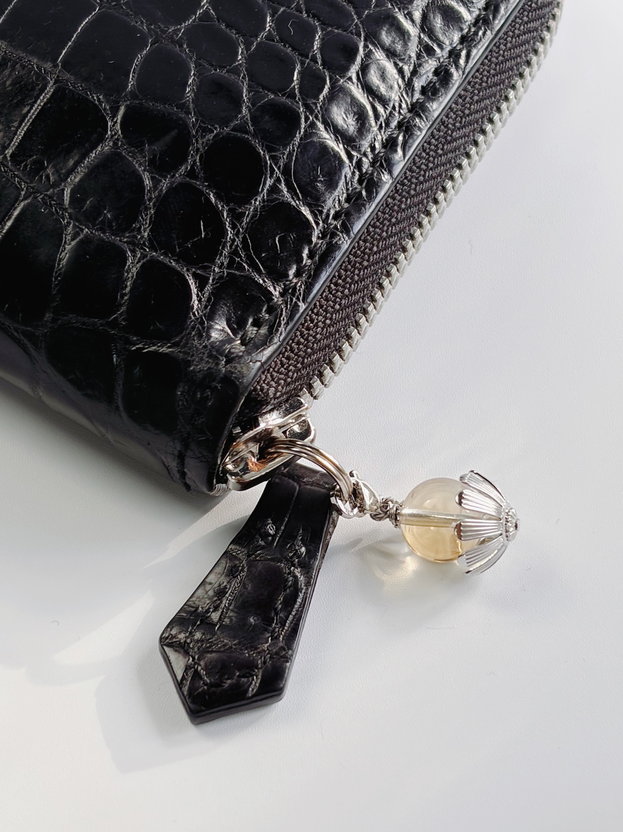 お財布アクセサリー design.3 シトリン ゴールド/シルバー