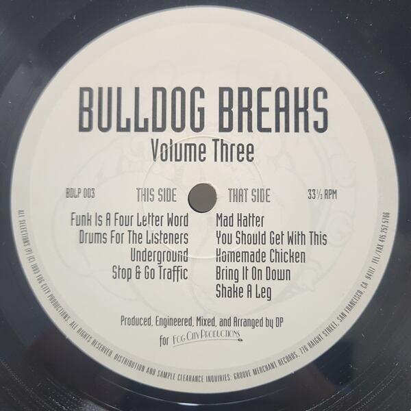 Fog City Productions / Bulldog Breaks Volume Three [BDLP 003] - 画像3
