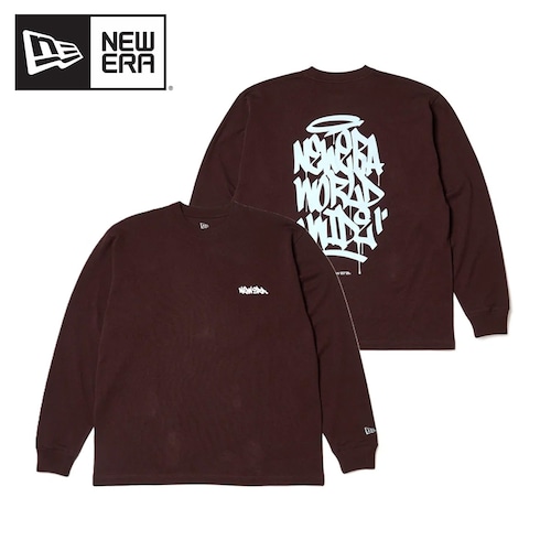 NEW ERA ニューエラ 長袖 オーバーサイズド コットン Tシャツ Tagging Logo 2026年秋冬 15129365 BURNTWOOD