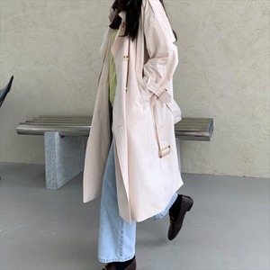【送料無料】 チェスターコート  スプリングコート  無地  長袖  カジュアル系  こなれ感  シンプルデザイン  大人可愛い  きれいめ  体系カバー  レディースファッション・可愛い　春  お出かけ・女子会・デイリーユース・お茶会