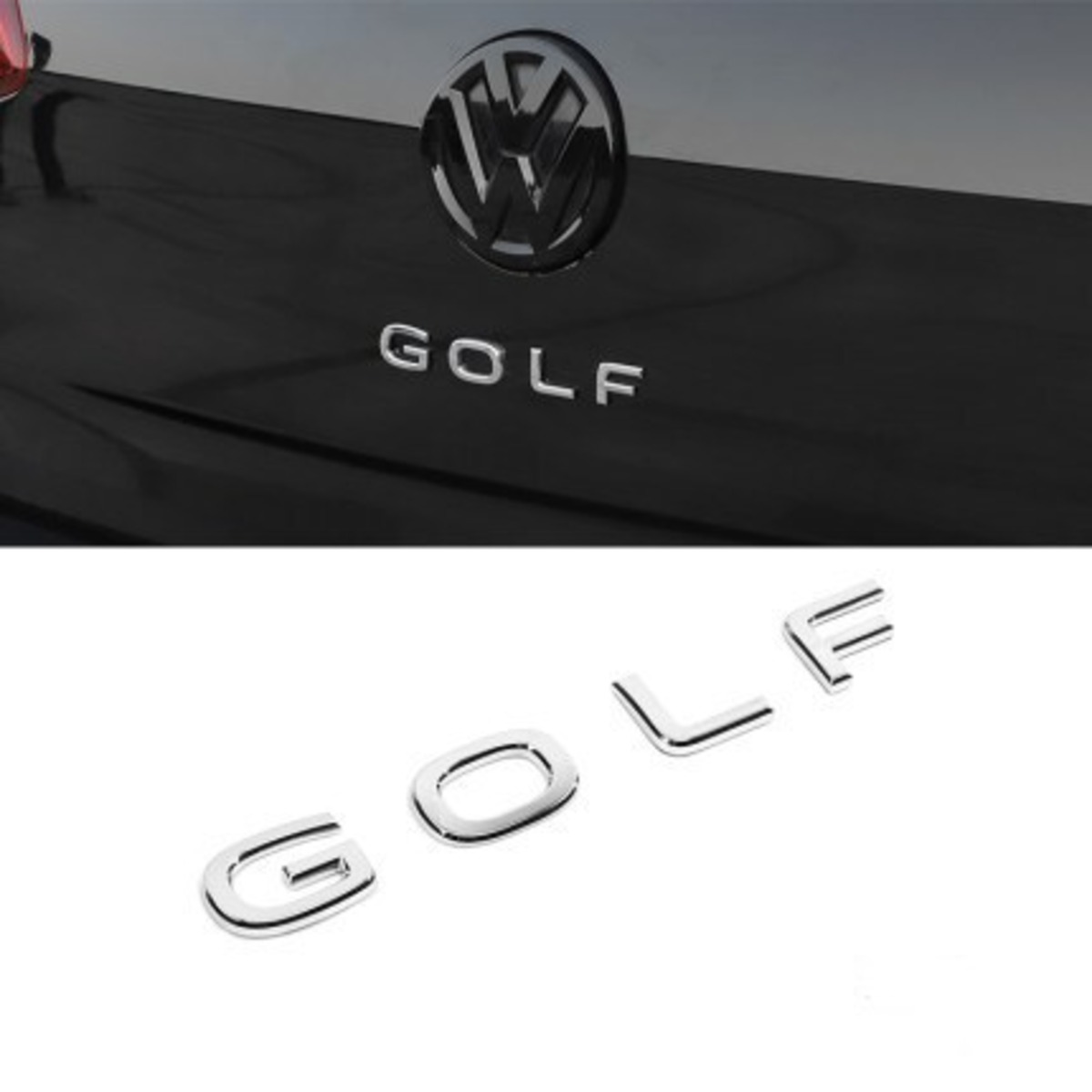 VW 純正 フォルクスワーゲン ゴルフ8 リア エンブレム カスタム 車 