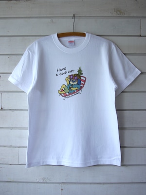 HAVE A GOOD DAY Tシャツ [ホワイト/M]