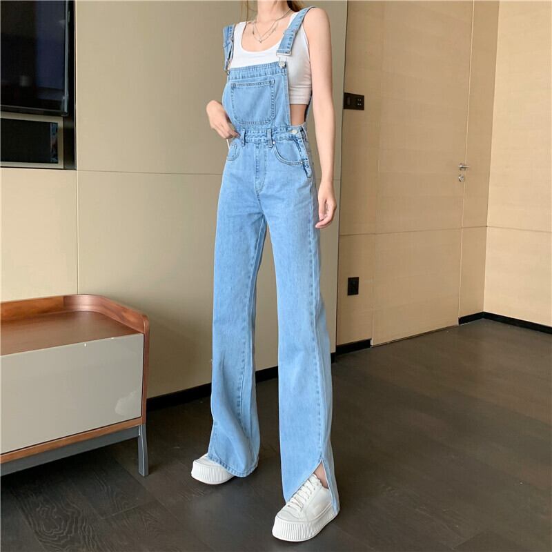 スプリングサマーオーバーオール ルーズパンツ スタンダード レトロ 春物 夏物 1号婦人54103512433