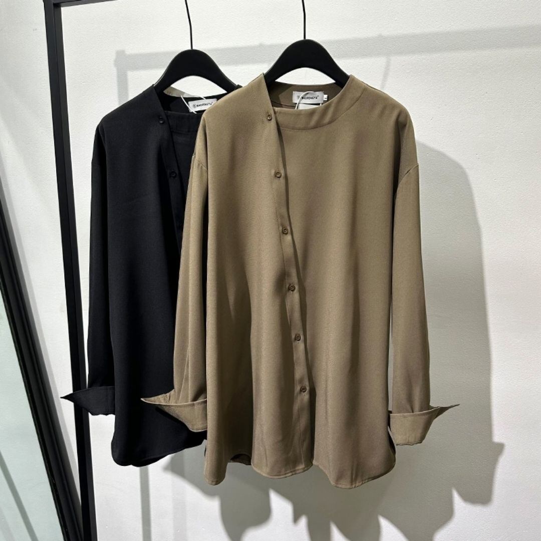 Retro crew neck long sleeve shirt