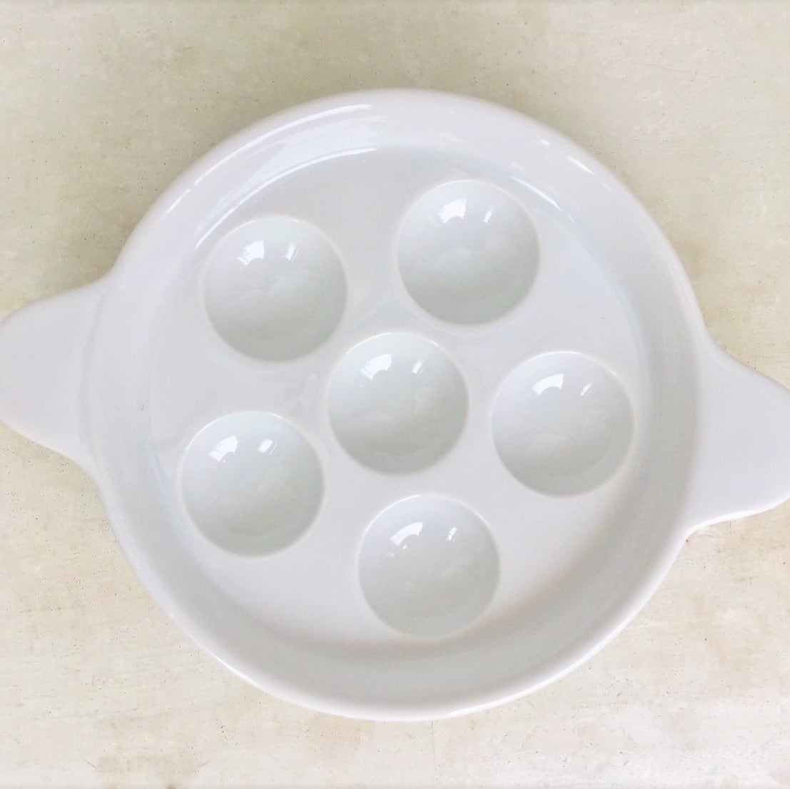 白磁 エスカルゴ皿 | 優しいナチュラルカントリー雑貨と食器 kokonichi