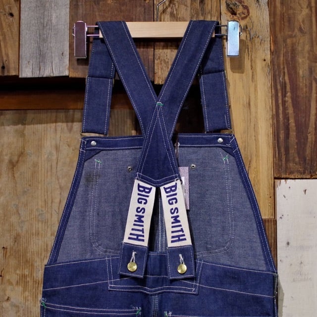 Non Wash 1940-50s BIG SMITH Denim Over-Alls Low Back Style / ニア デッドストック 大戦期  オーバーオール | 古着屋 仙台 biscco【古着 & Vintage 通販】 powered by BASE
