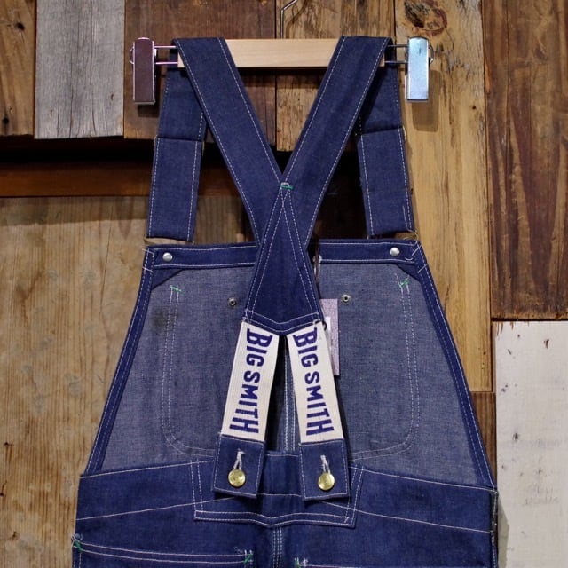 Non Wash 1940-50s BIG SMITH Denim Over-Alls Low Back Style / ニア