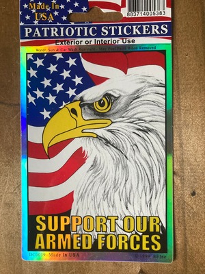 サポート・アワー・アームド・フォース Support Our Armed Forces プリズムステッカー