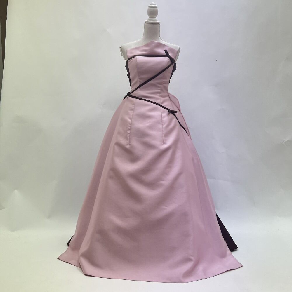 中古 カラードレス Aライン ピンク 9号 C-366