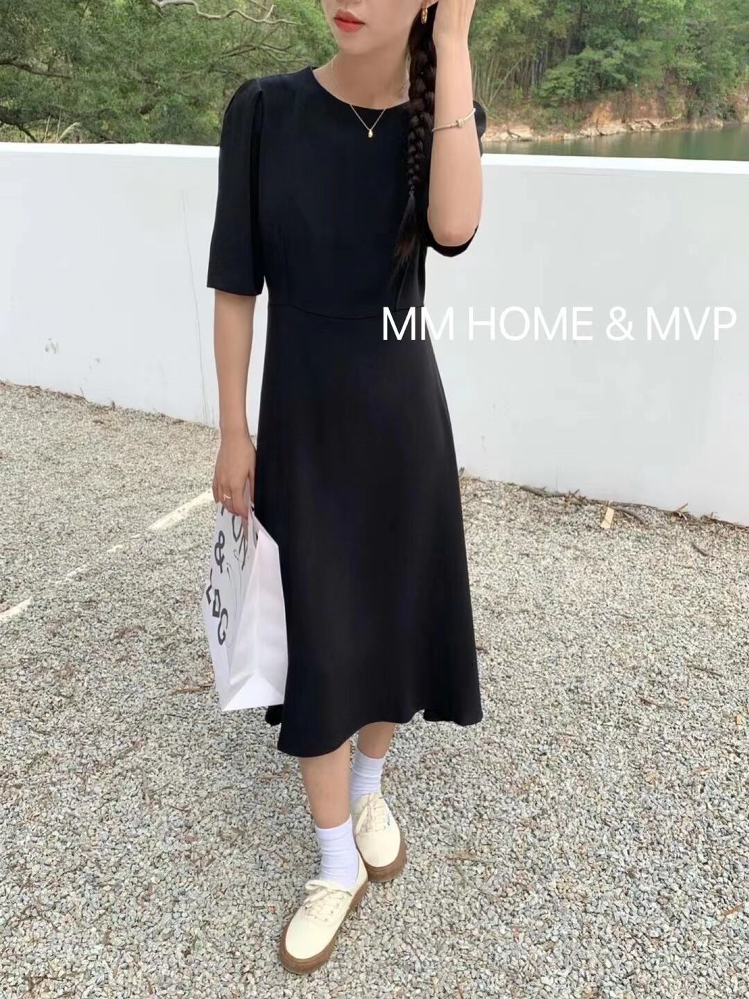 5部袖 ワンピース　AJ42441-2033