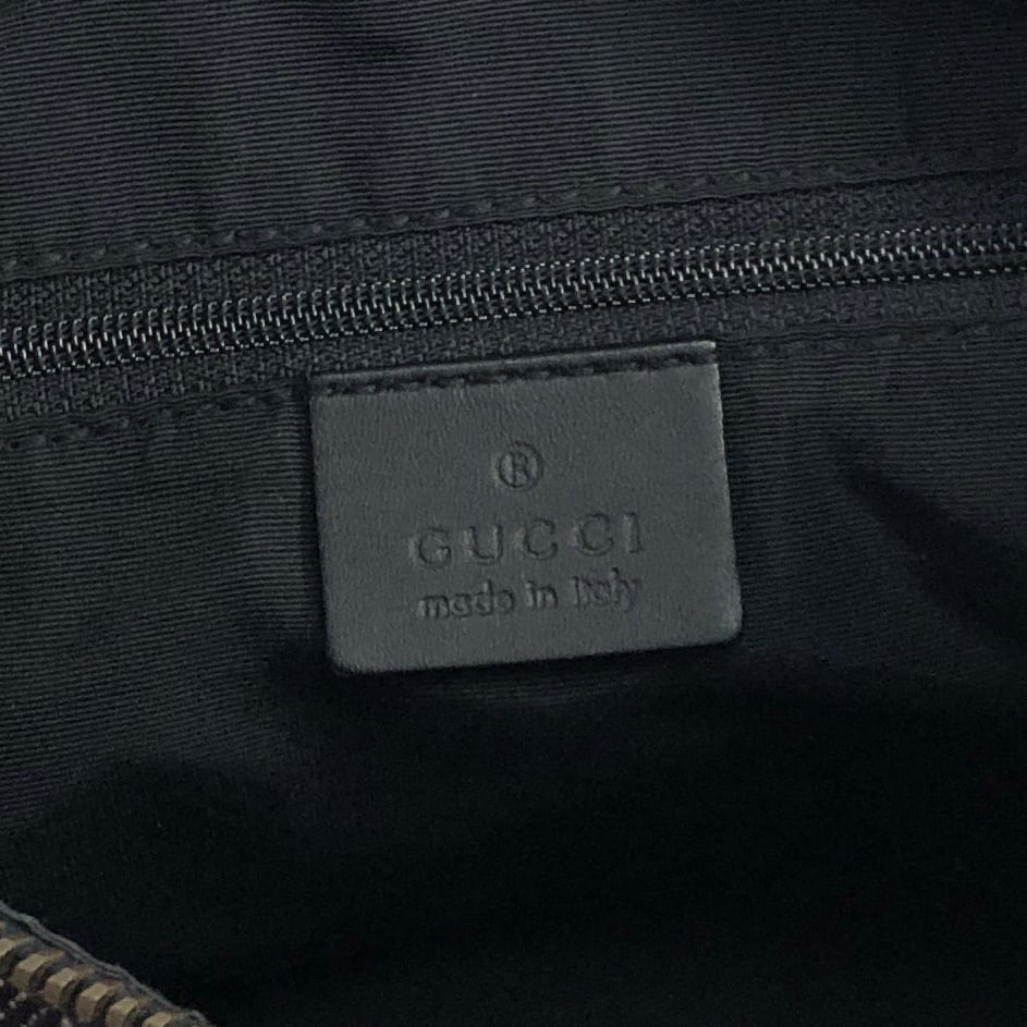 GUCCI グッチ GGキャンバス ショルダーバッグ ブラック キャンバス
