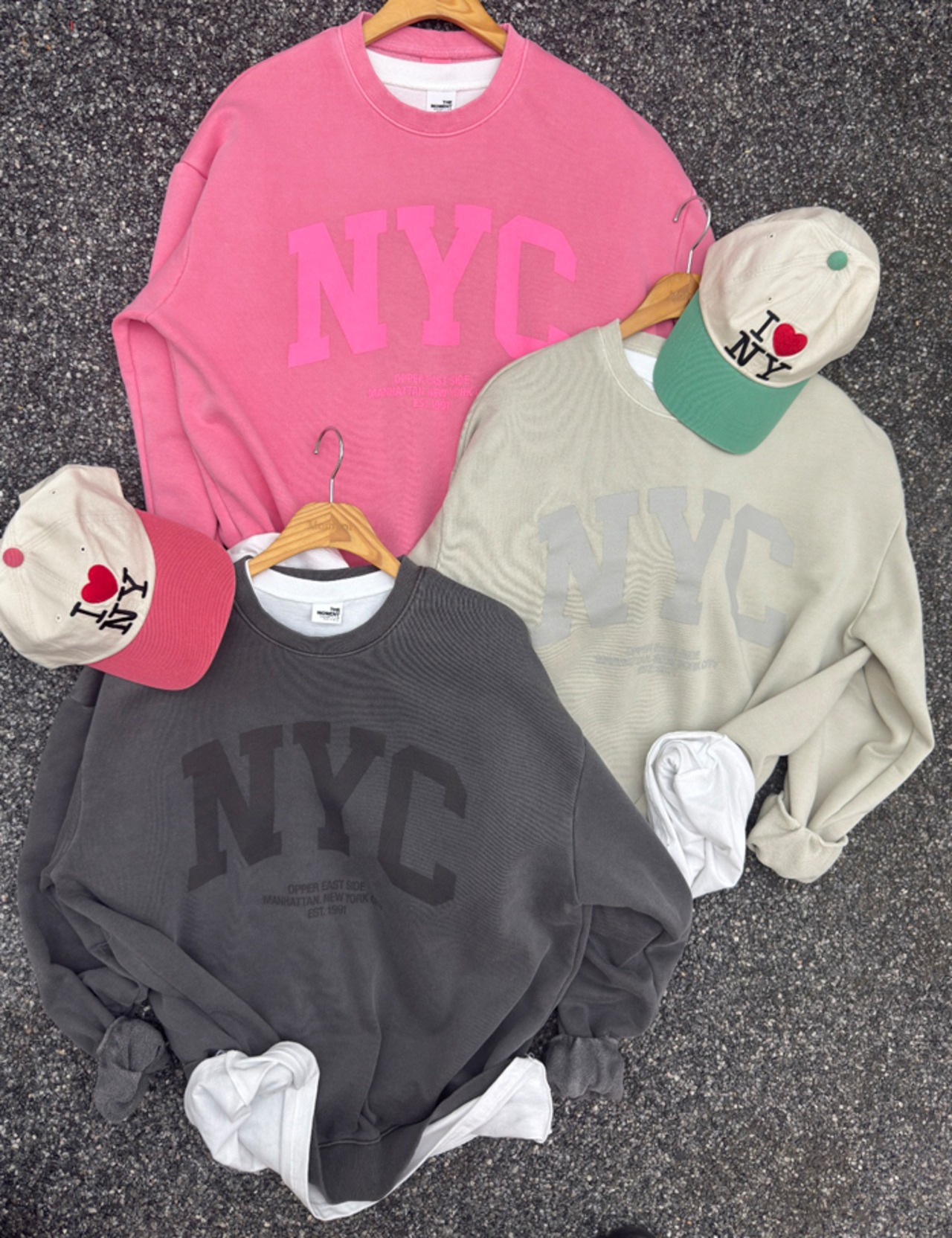 【新作5％OFF・3日間】NYC washing pigment Tops_3colors