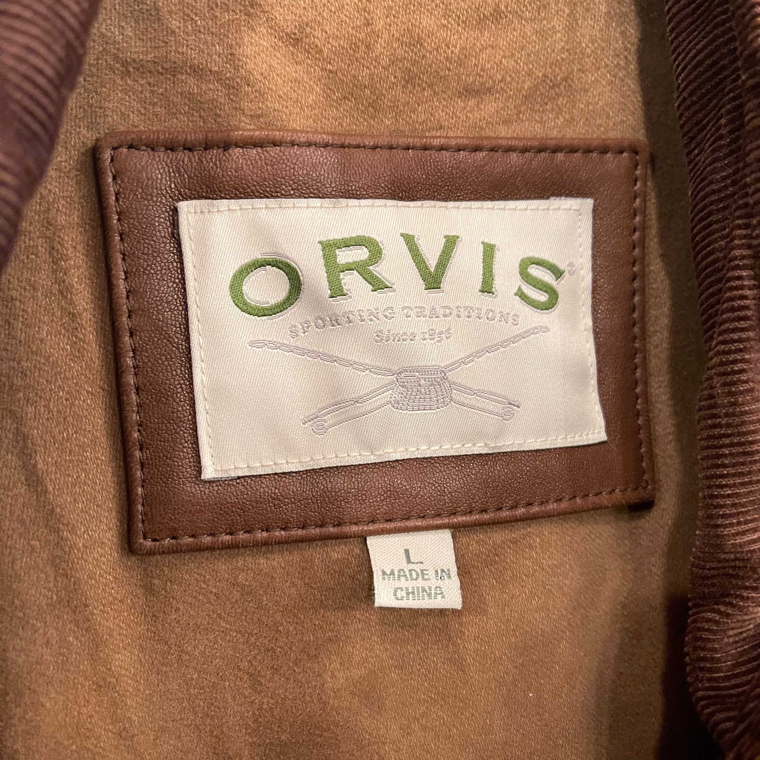 90s ORVIS Leather Vest | VOSTOK