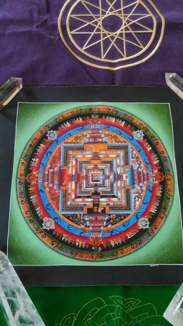 一点物 ☆ チベット曼荼羅（マンダラ）手書き チベット仏教・悟りの