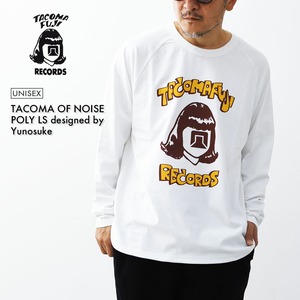 TACOMA FUJI RECORDS [タコマフジレコード] TACOMA OF NOISE POLY LS designed by Yunosuke [TCM-NOI-P-LS] タコマオブノーズティー ポリ ロングスリーブ・長袖Tシャツ・グラフィックティー・ロゴ・コラボ・MEN'S / LADY'S [2026AW]