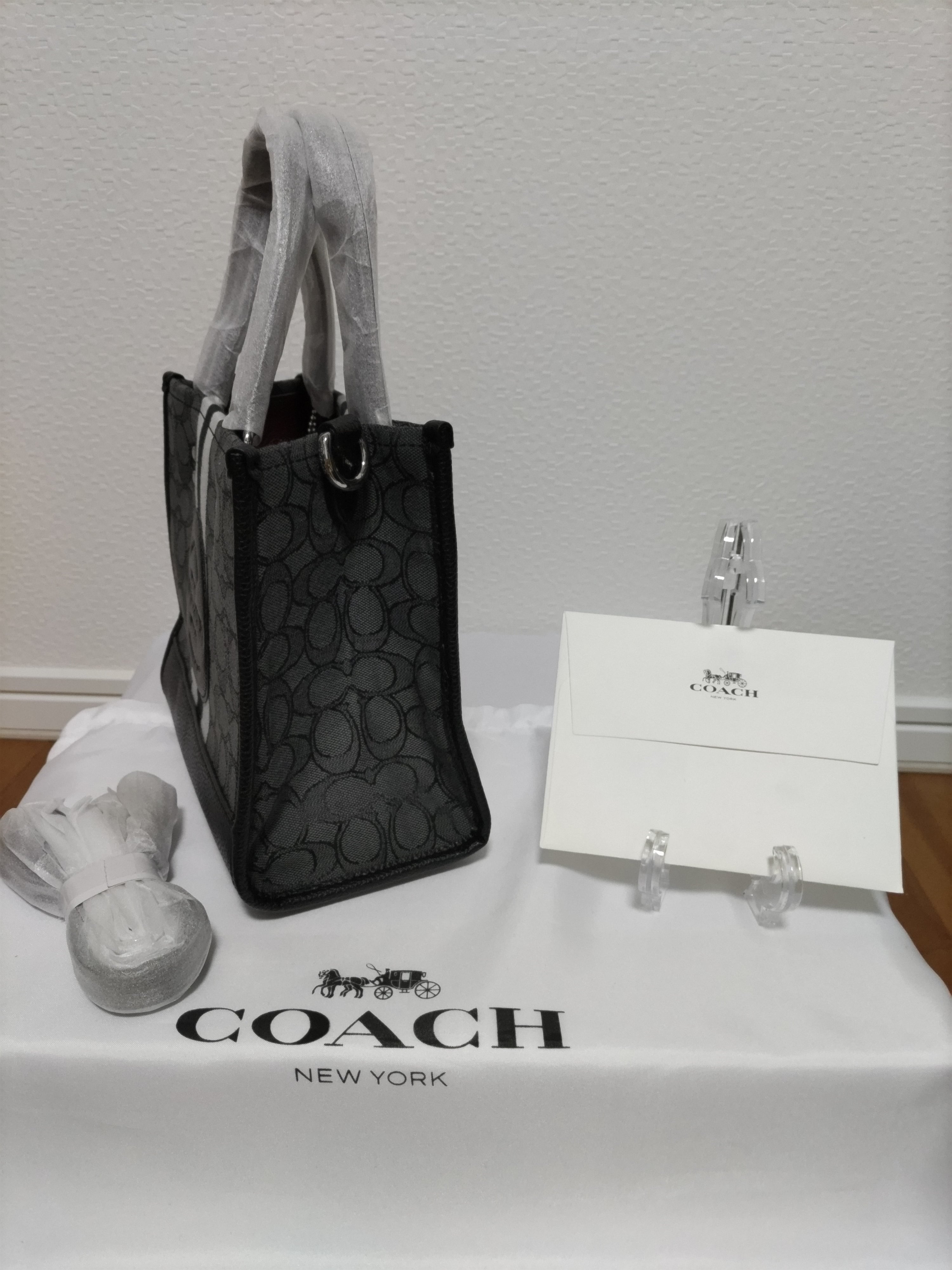 COACH コーチ トートバッグ ブラックスモーク レディース ミニトート