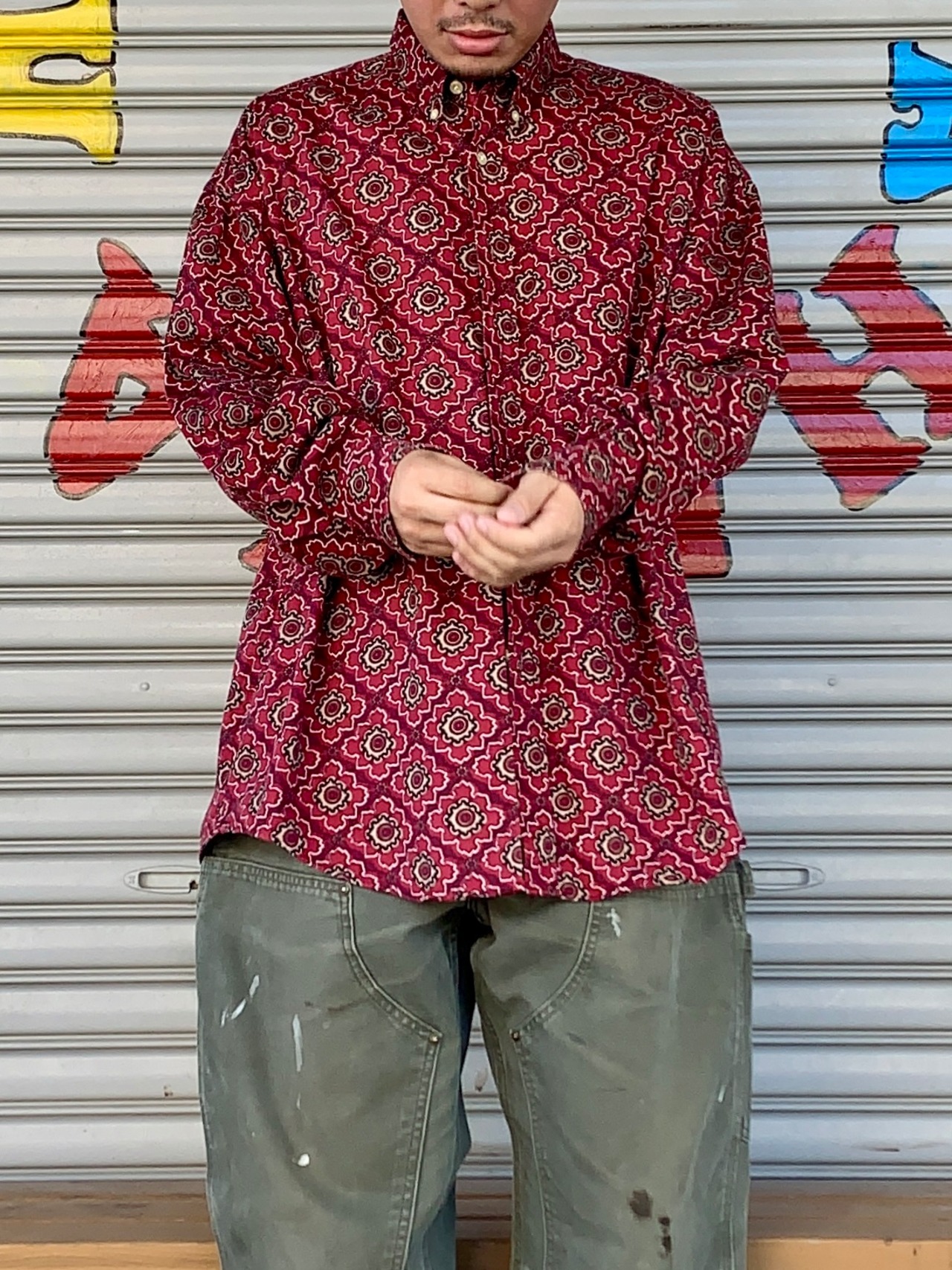 90's NATURAL ISSUE Cotton BD Shirt【L】