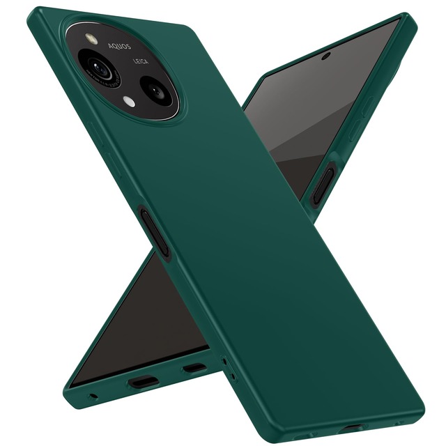 mneudedu 対応 AQUOS R10 用の ケース 耐衝撃 シリコン TPU SH-51F カバー 薄型 軽量 柔軟 緑