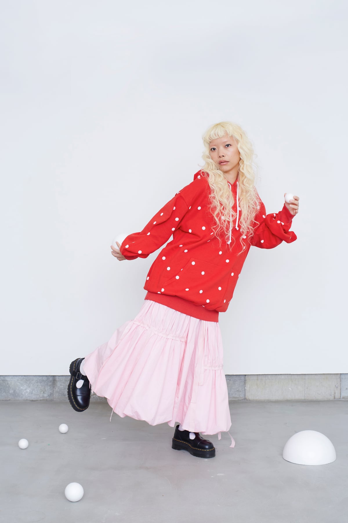 GATHERED BALLOON SKIRT / F2 | frankygrow concept shop