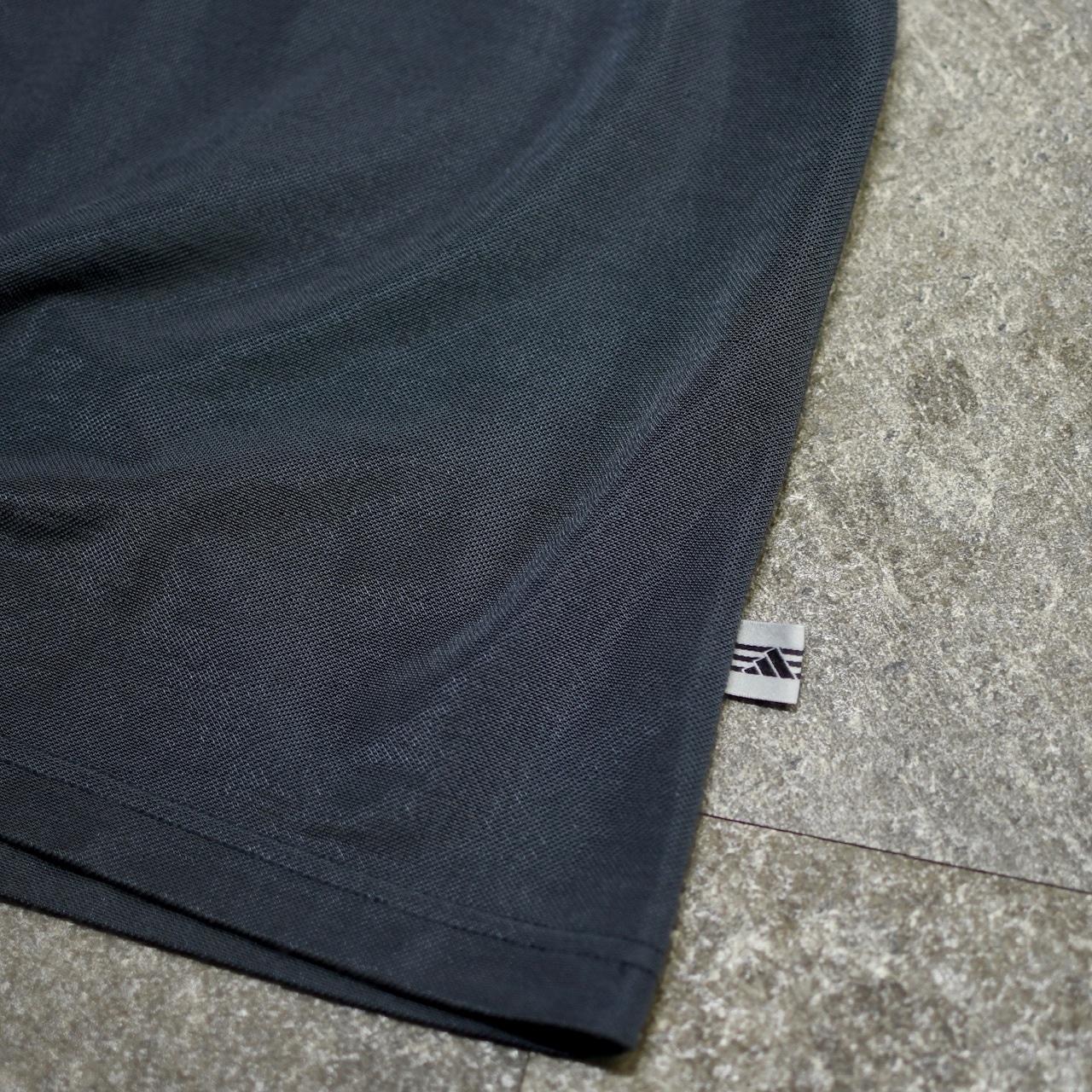 adidas charcoal gray design polo shirt