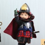 鈴甲子雄山 【壹三 もののふ童 一番星 織田信長】 ｜ウォールナットアクリルケース｜南蛮甲冑｜コンパクト thumbnail 4