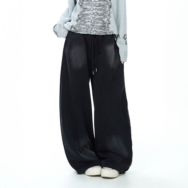 バックレタリングナンバリングワイドパンツ 2col   R02630