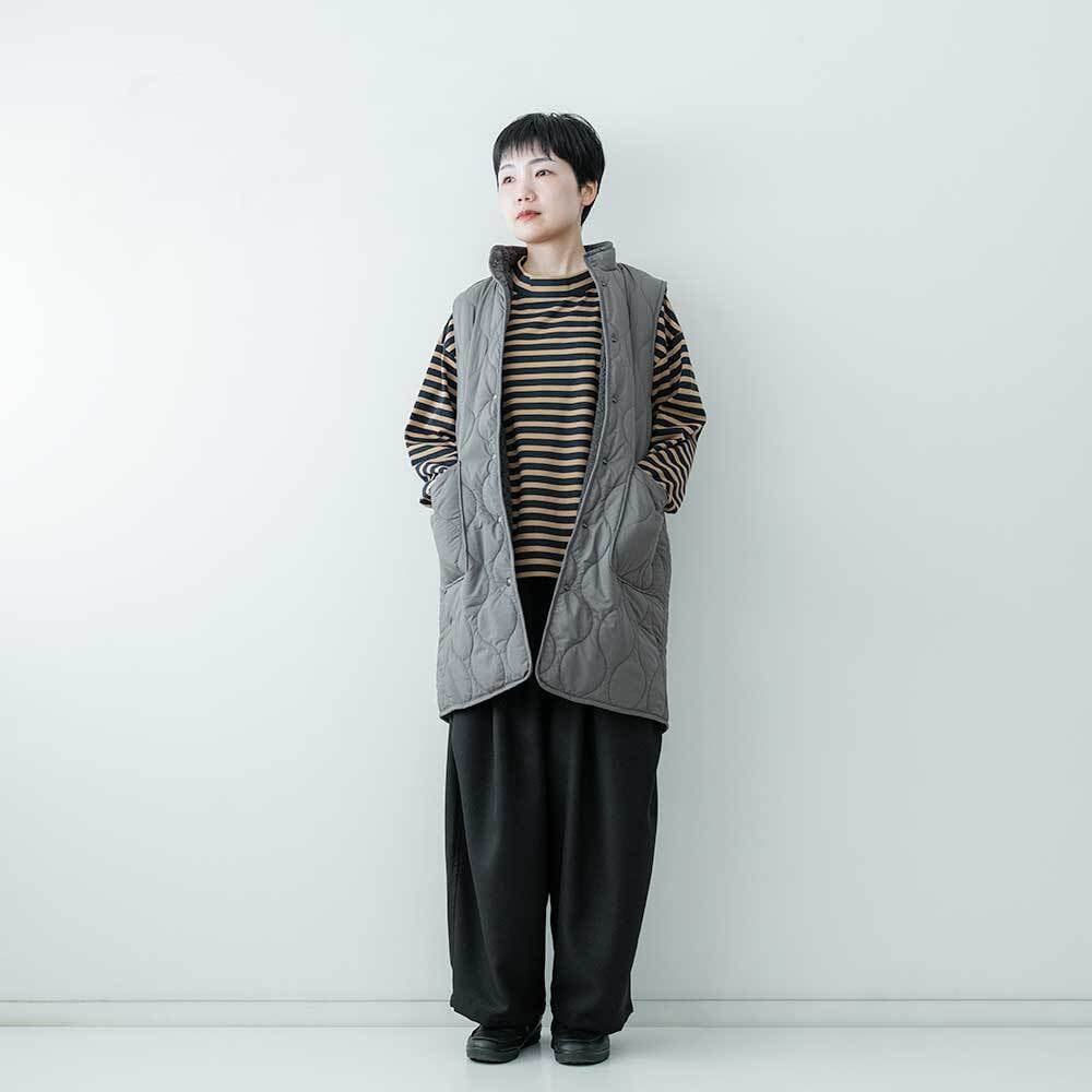 MidiUmi キルティングリバーシブルベスト