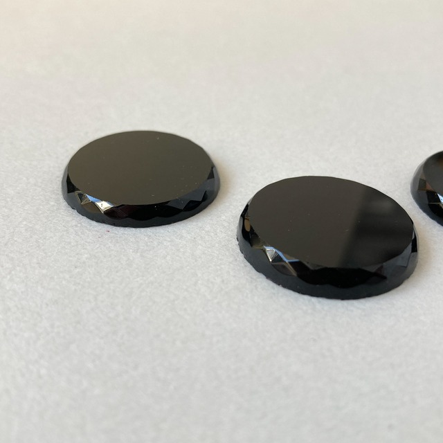 サイドカットのラウンドフラットドイツガラスパーツ