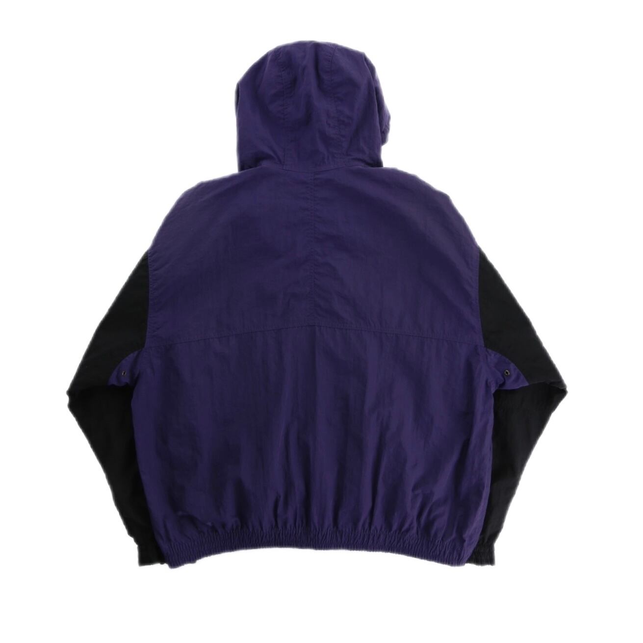 【CUBA】00s vintage NIKE 2-tone nylon hooded jacket -6270-