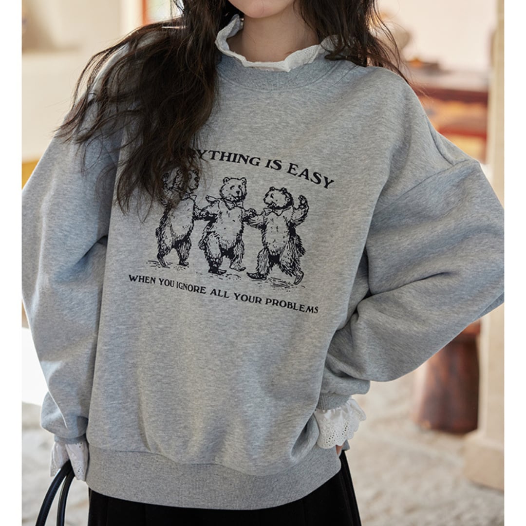 gray velvet sweatshirt