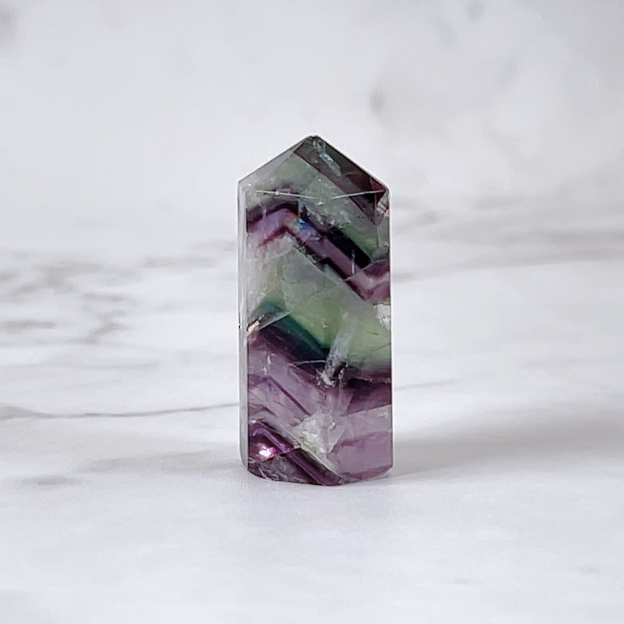 エンジェルフェザーフローライトミニタワー(グリーン&パープル)