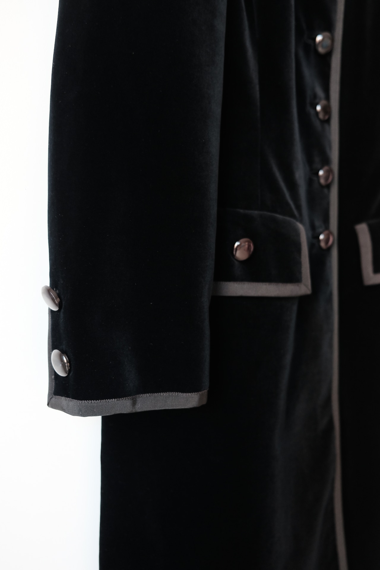 Philippe Venet black velvet coat