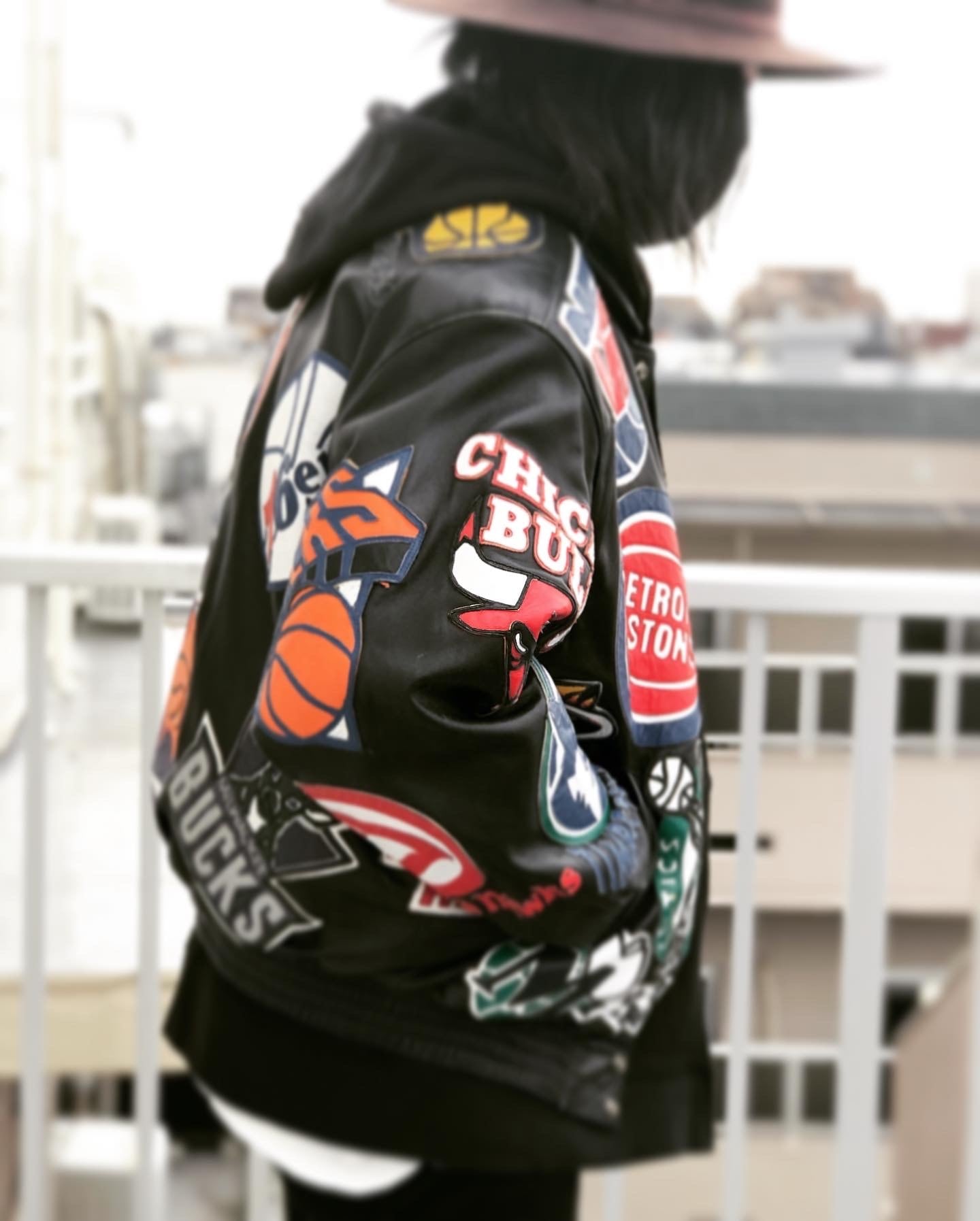 VINTAGE JEFF HAMILTON NBA LEATHER JACKET（ヴィンテージ ジェフ