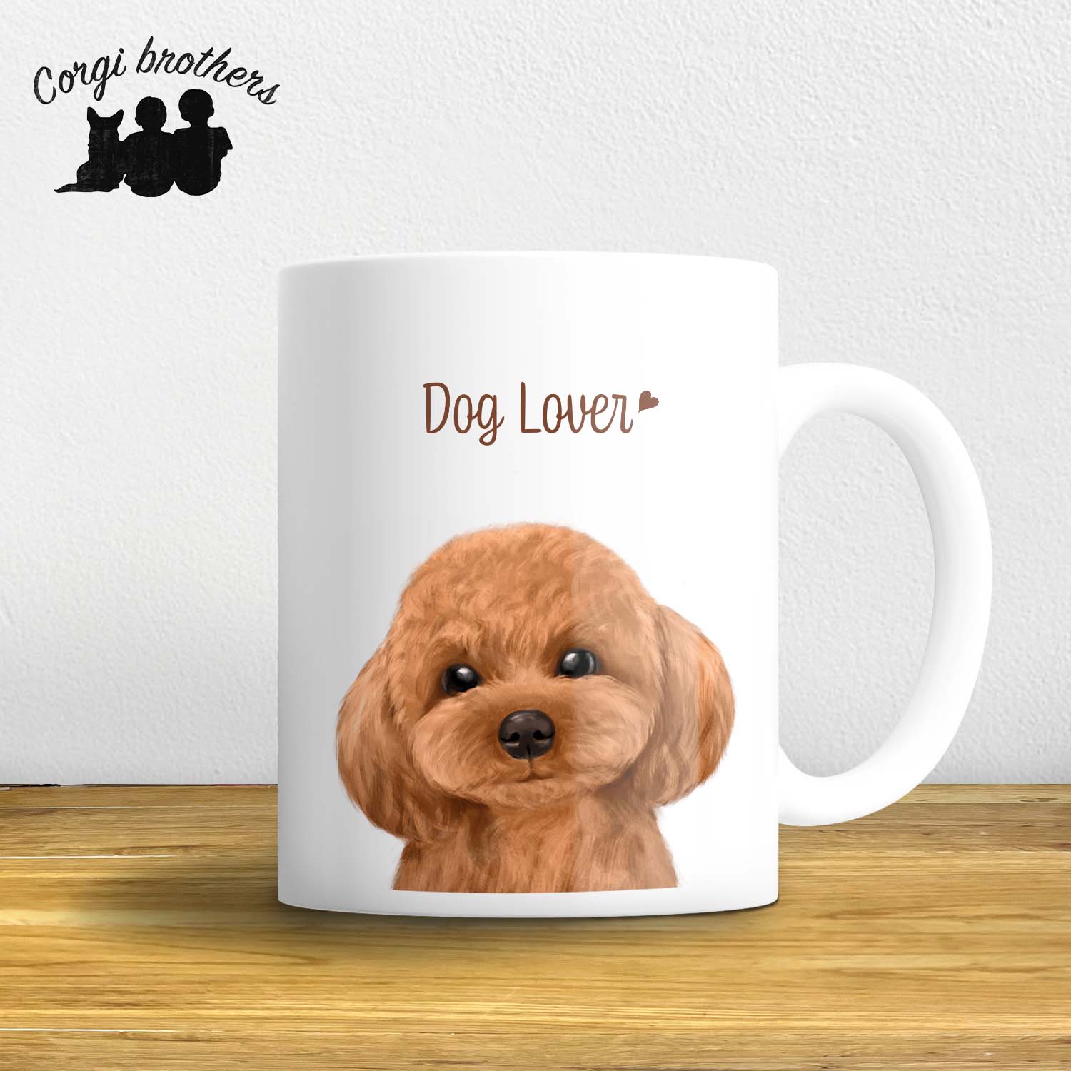 トイプードル 水彩画風 毛色8色 】 マグカップ お家用 プレゼント 犬