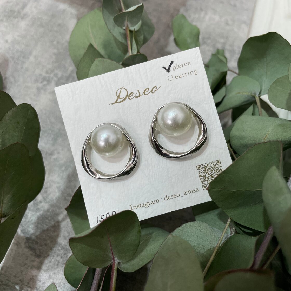 シンプル可愛い♡パール×ロジウム✨耳アクセ✨パールピアス♡パール 