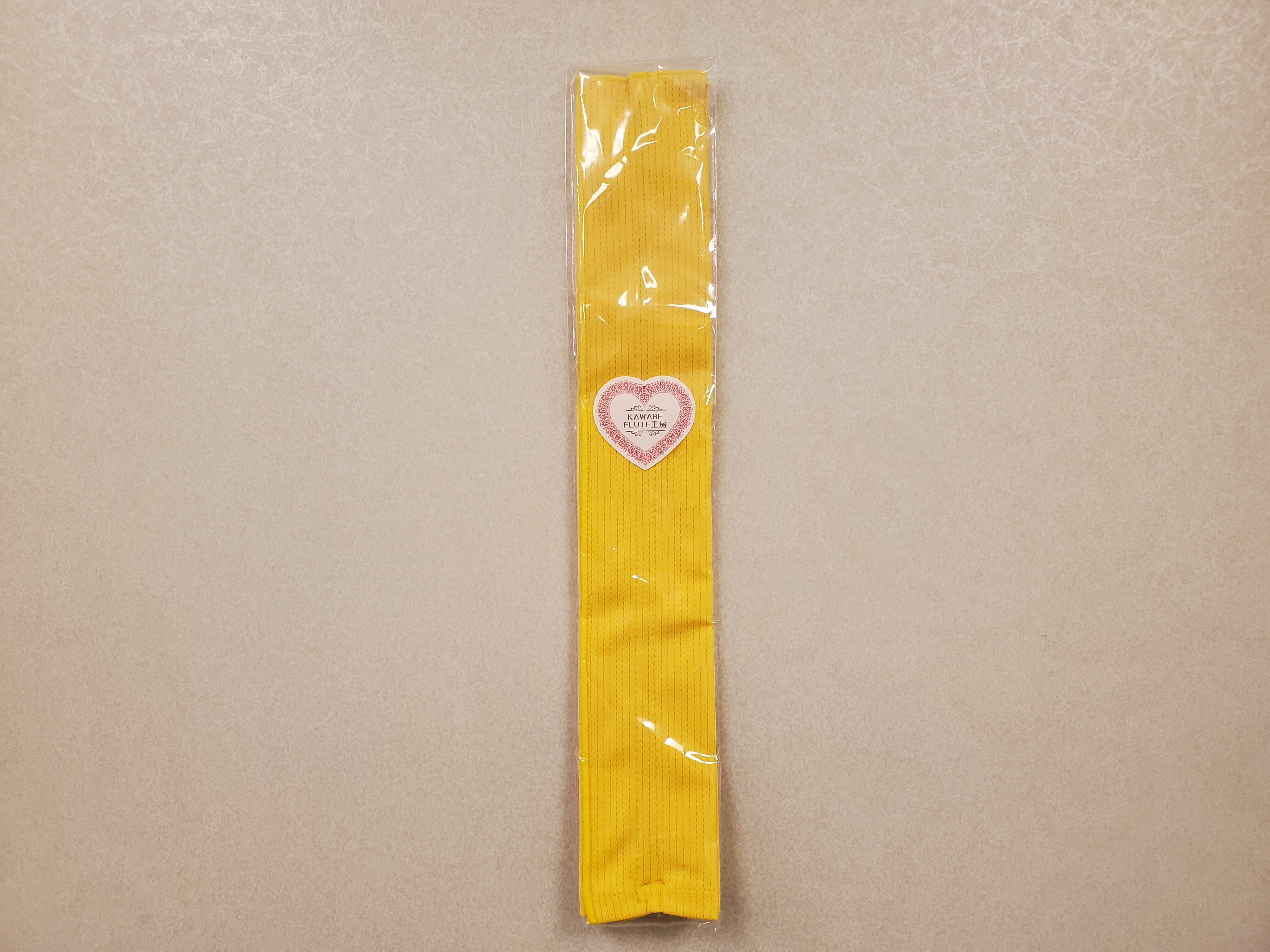 カワベ　フルート用クリーニング形状クロス(スワブ)　イエロー