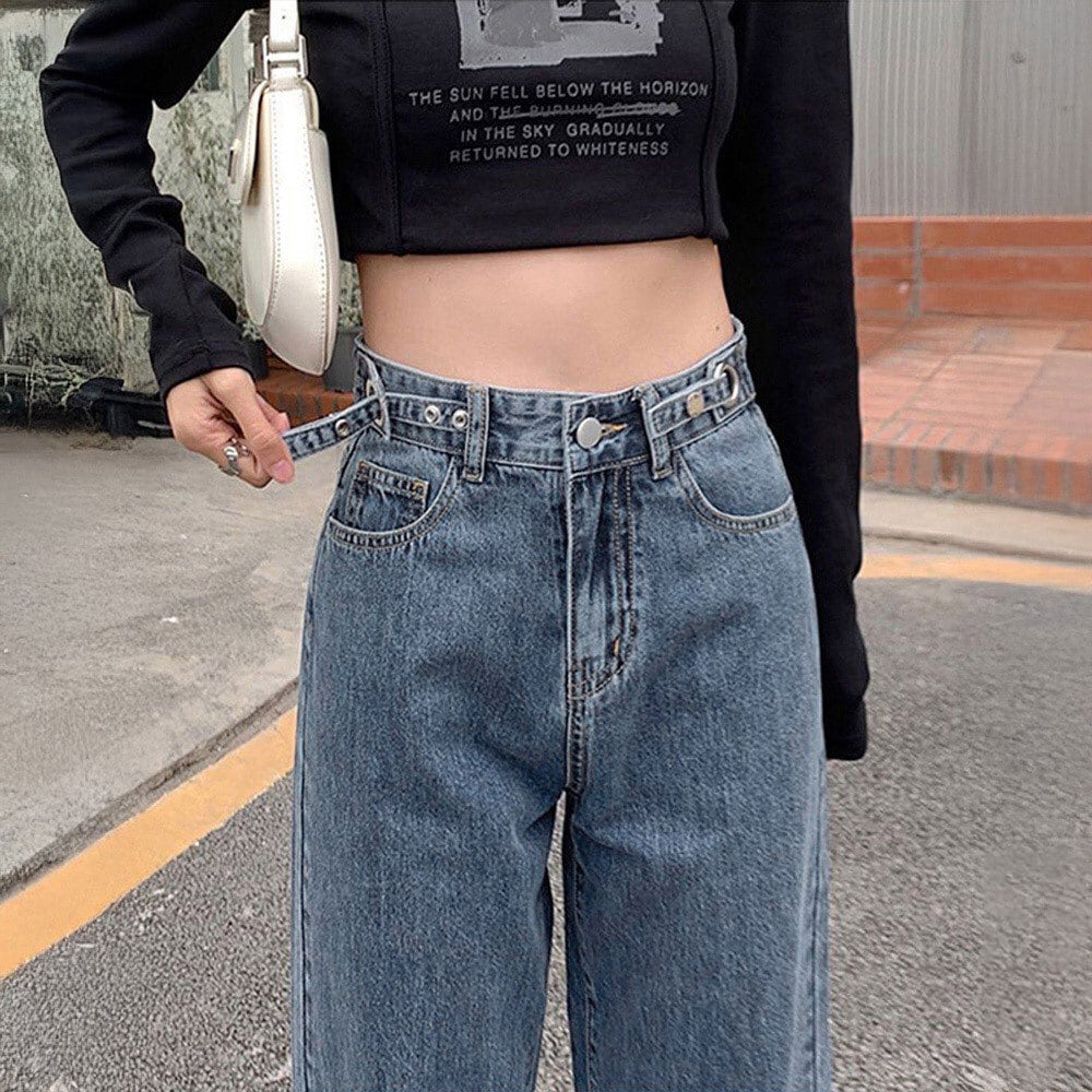 ストレート デニムパンツ レディース ジーンズ きれいめ 大人 カジュアル かわいい おしゃれ ハイウエスト ゆったり 大人可愛い 大人女子