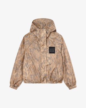 【GANNI】Printed Fiyweight Nylon Hooded Jacket Printed