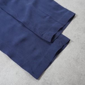 Polo by Ralph Lauren SILK LINEN trousers NAVY W36L30 古着