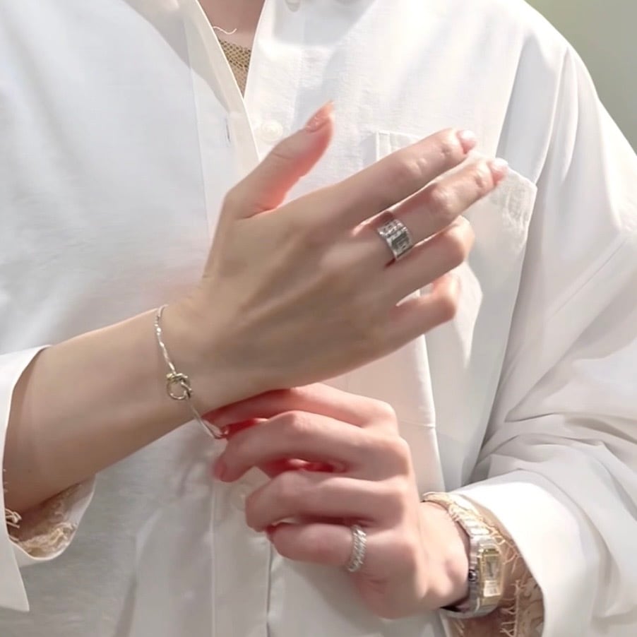 TIFFANY&Co. 極美品 リターントゥ ワイドリング 14号 Ag925 TIFFANY & Co. ティファニー リターン トゥ ティファニー ワイド