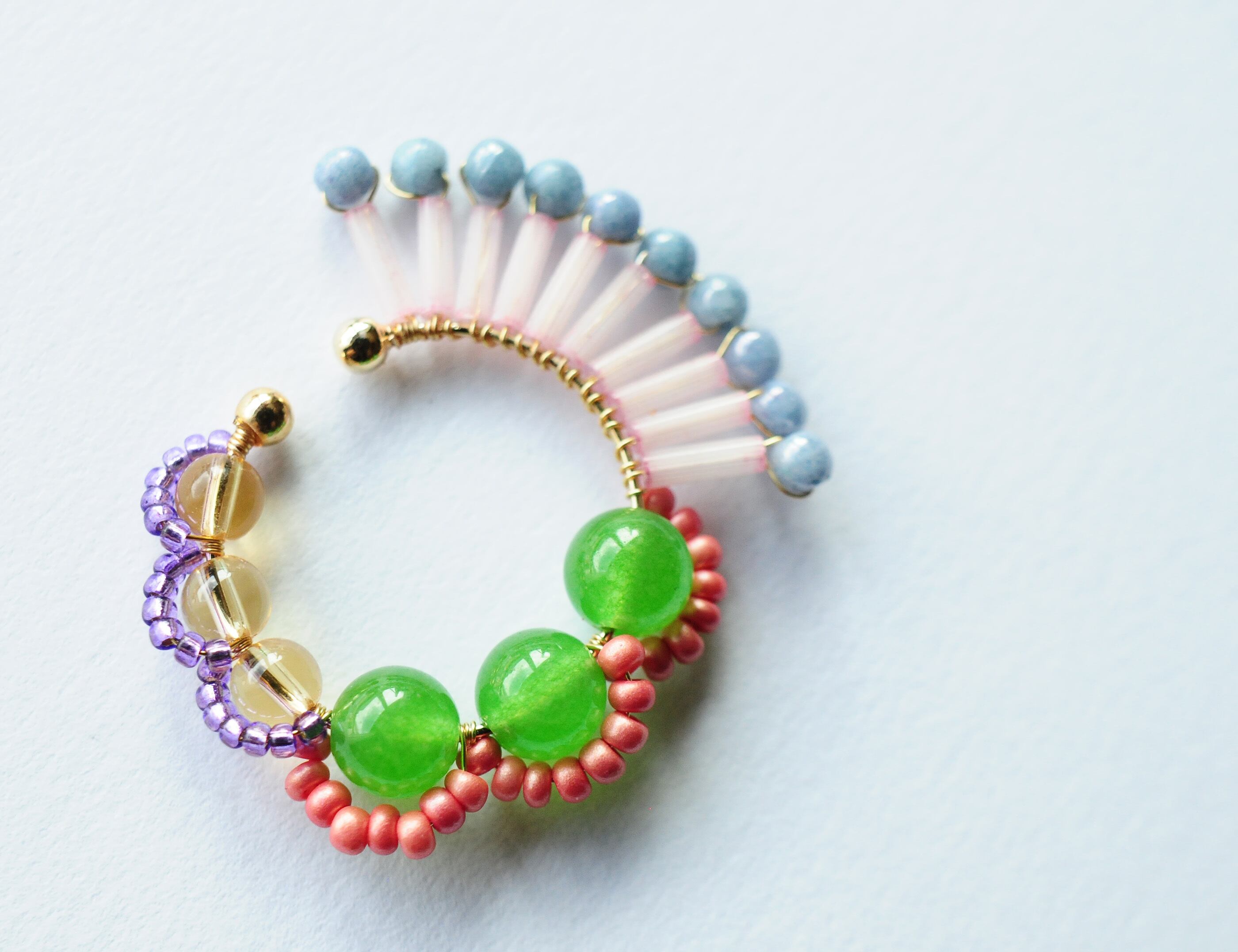 <Rollo~イロヅクビジュー~>イヤーカフ『 ハミングバード/hummingbird 』<P>