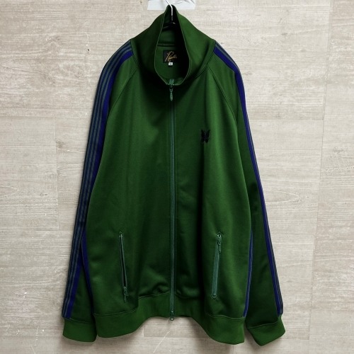 NEEDLES ニードルズ NS244-23AW TRACK JACKET-POLY SMOOTH トラックジャケット sizeXL グリーン、パープル 【中目黒B03】