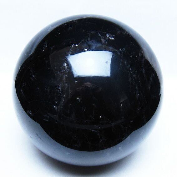 4.8Kg モリオン 黒水晶 丸玉 155mm スフィア 一点物 161-975