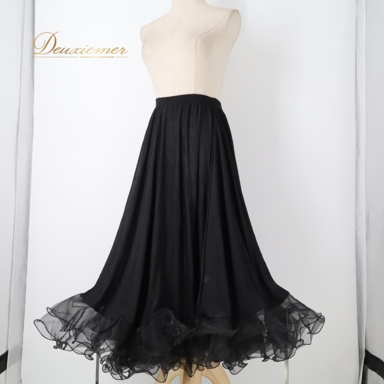 社交ダンス 衣装 prima boutique プリマブティック スカート 黒 パニエ ペチコート ブラック系 ワンカラー 差し色 ボリューム レディース ダンス衣装 ダンス用品 競技ダンス ソシアルダンス ボールルームダンス スタンダード モダン 上品 気品 エレガント かわいい 大人っぽい ペチスカート フレアスカート ボリュームスカート パニエ付き パウダーカラー シンプル ワンピース風 競技用 スタンダード用 モダン用 ダンス発表会 舞台衣装 フォーマル 演奏会 ウエストゴム 裏地付き 裏地あり