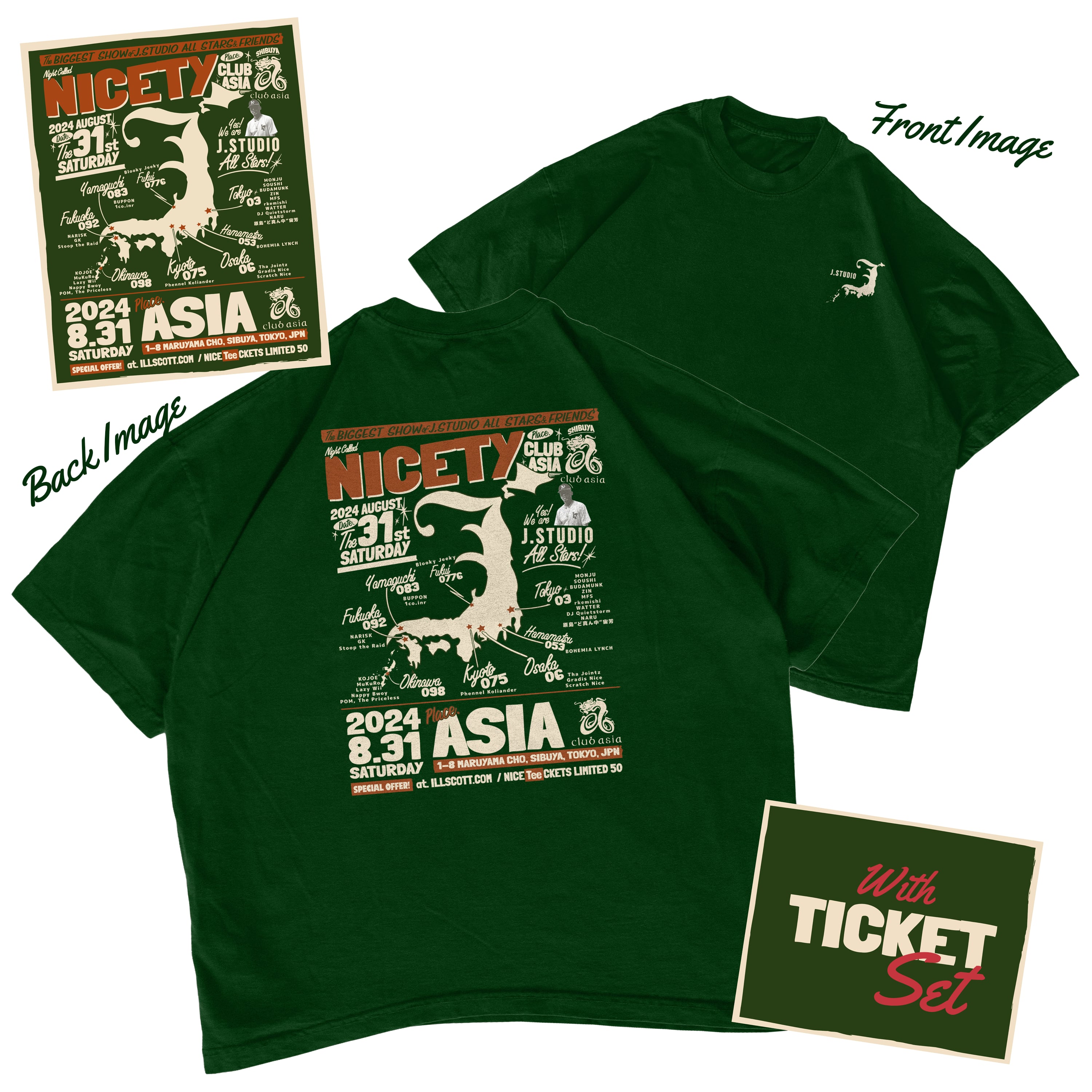 礼賛 NICE BUDDY ライブTシャツ XLサイズ 礼賛 NICE BUDDY Tシャツ M